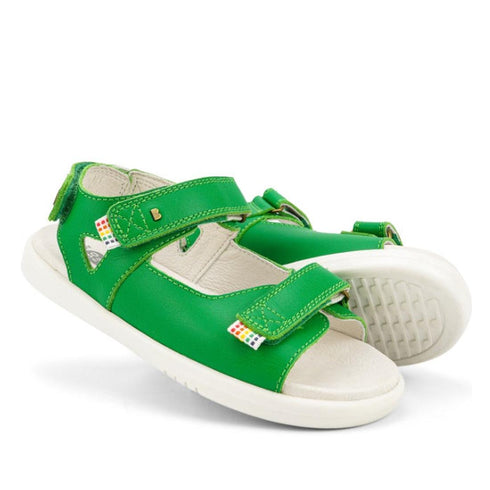 Bobux Kid + Plus Rise Open Toe Sandal Emerald Green 839104 Clearance